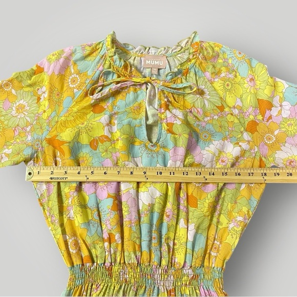 Show Me Your Mumu 'Cait' Midi Dress - Groovy Blooms Sz - Picture 5 of 13